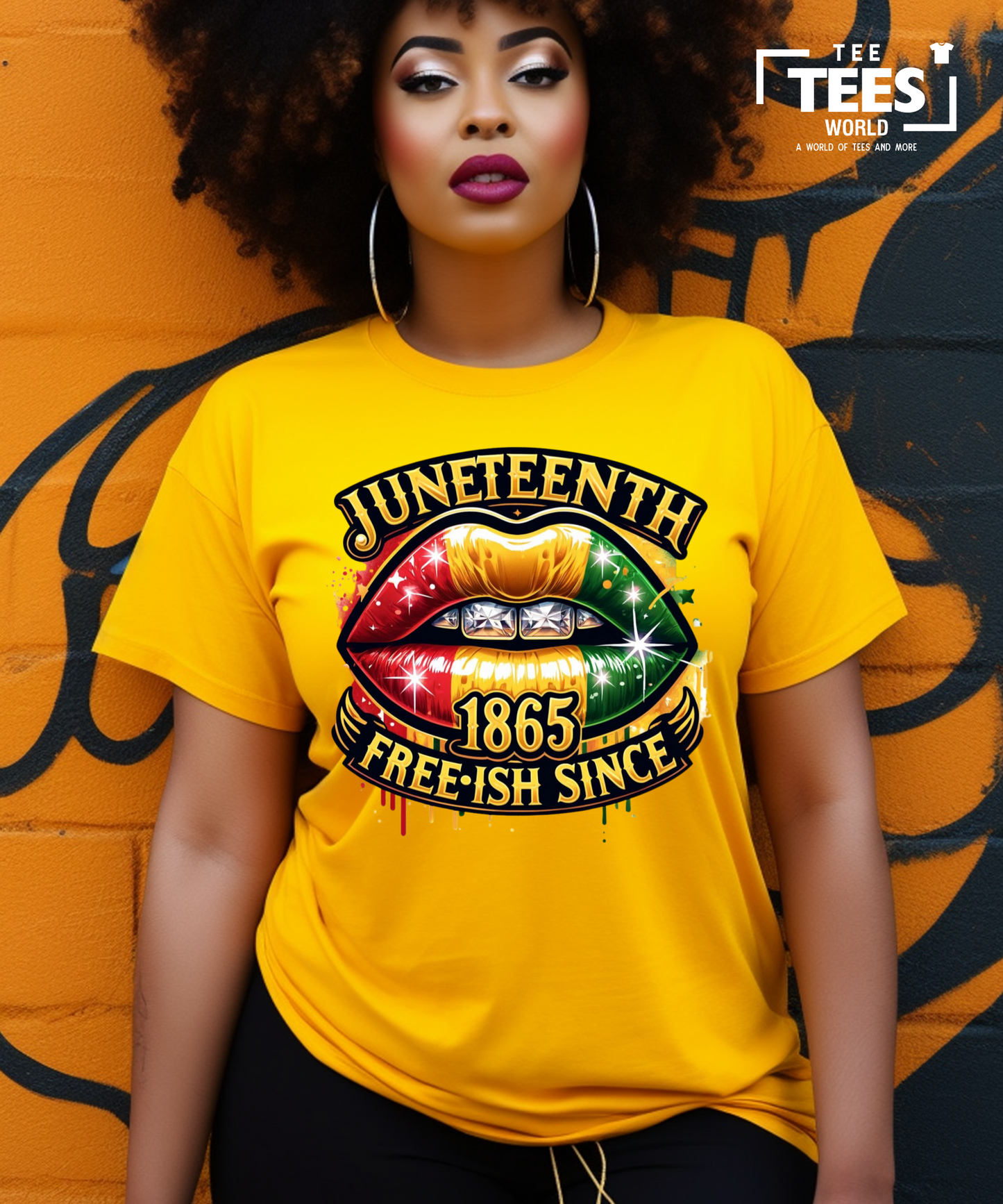 Juneteenth Free-ish Lips 1865 T-Shirt