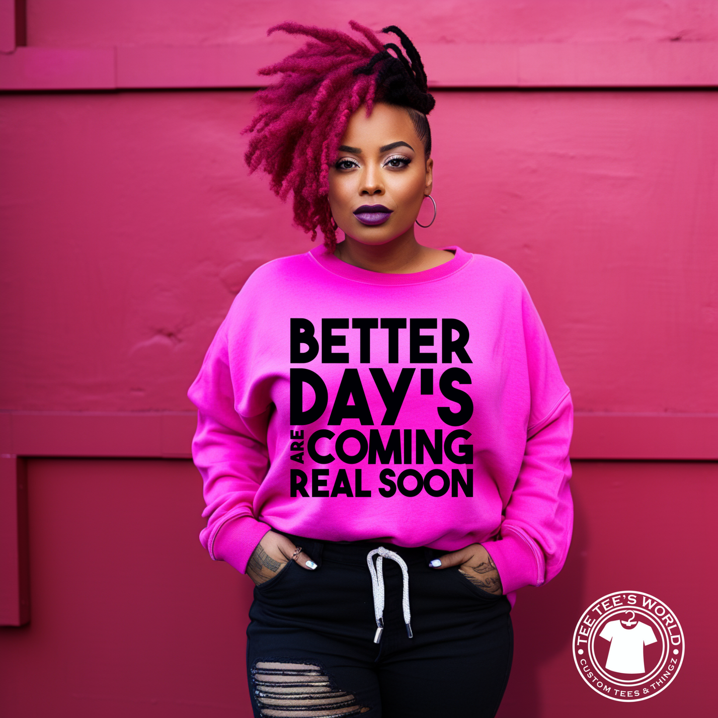 Better Days Are Coming Real Soon Screen Print Transfers