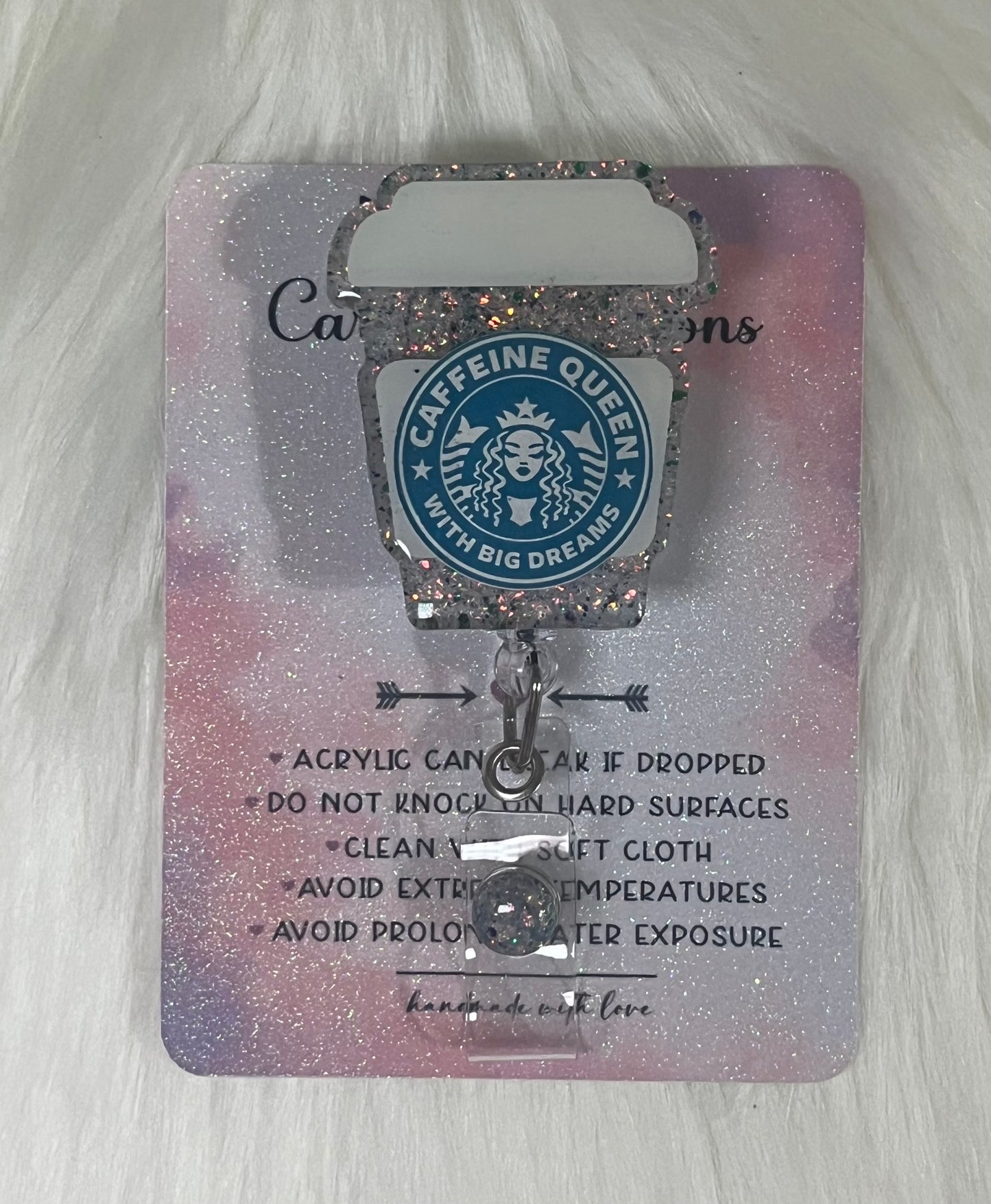 Coffee Caffeine Queen Badge Reel