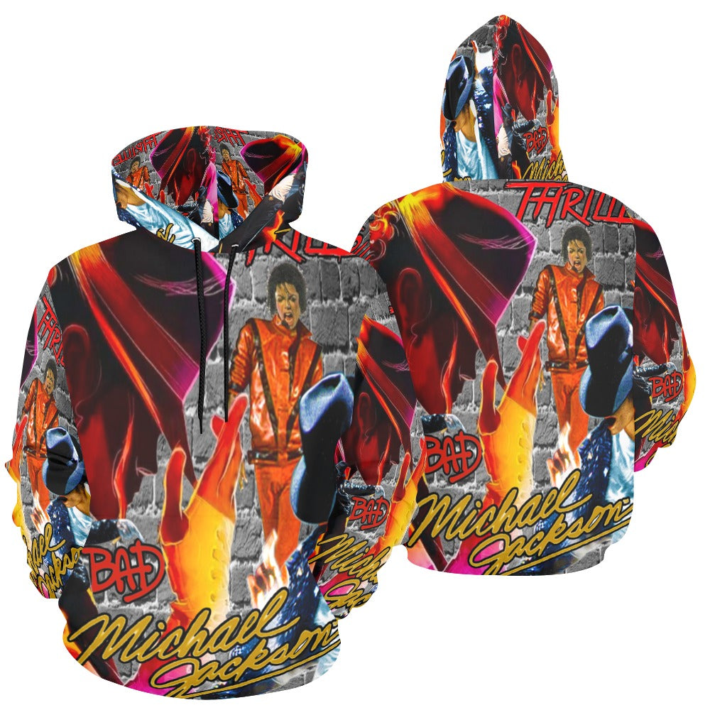 Michael Jackson Best Hits All Over Print Hoodie (USA Size)