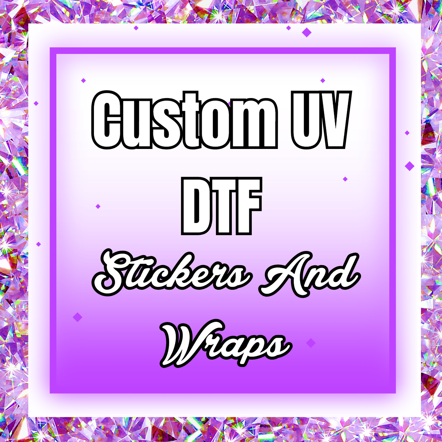 Custom UV DTF Stickers And Wraps 22.8 x 12 Gang Sheet