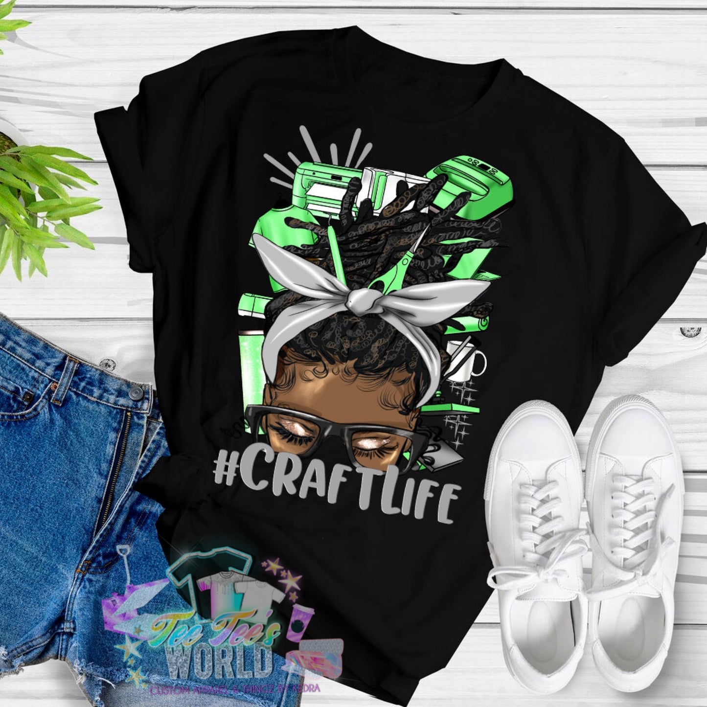 Craftlife Locs Green DTF Transfer ONLY