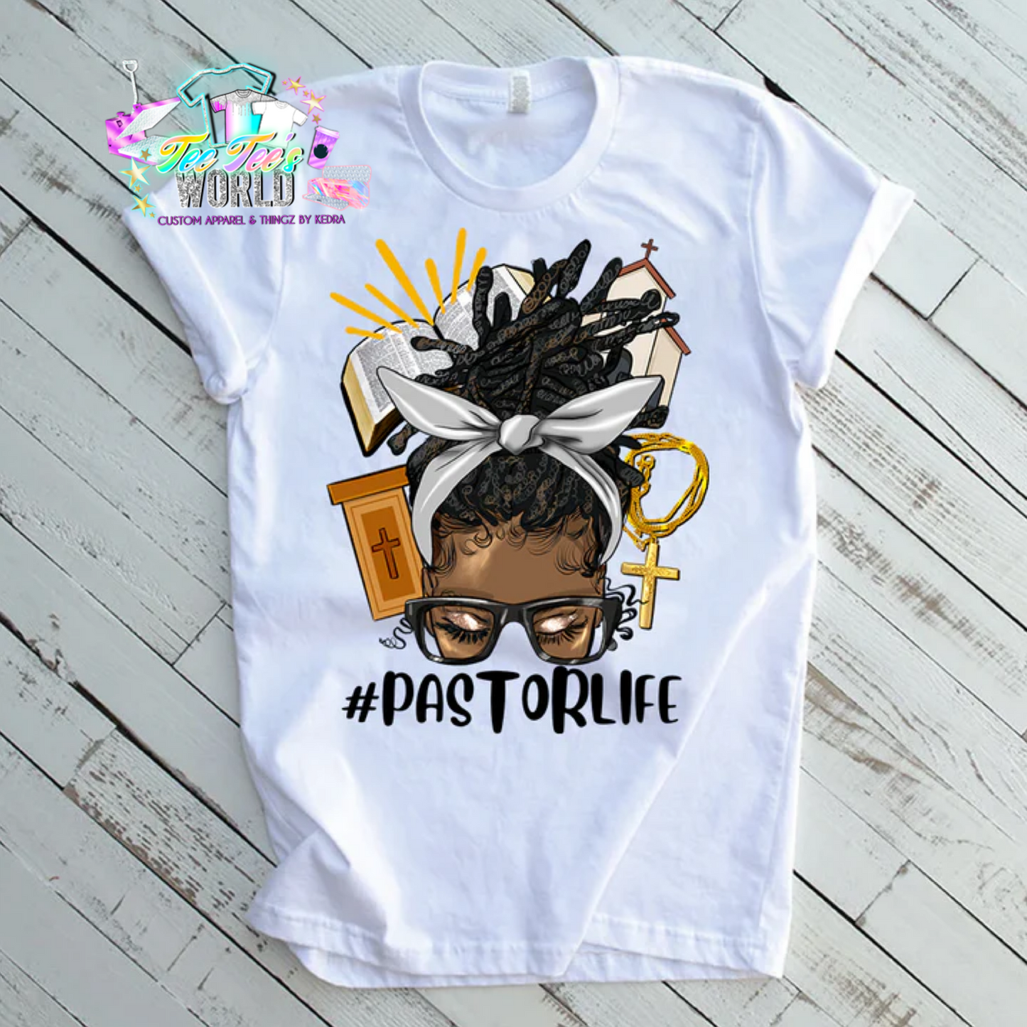 Messy Bun Locs Pastorlife DTF Transfer ONLY