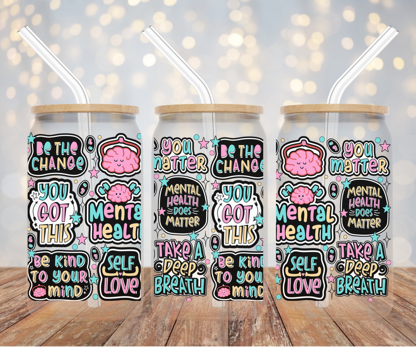 Mental Health UV DTF Wraps ONLY