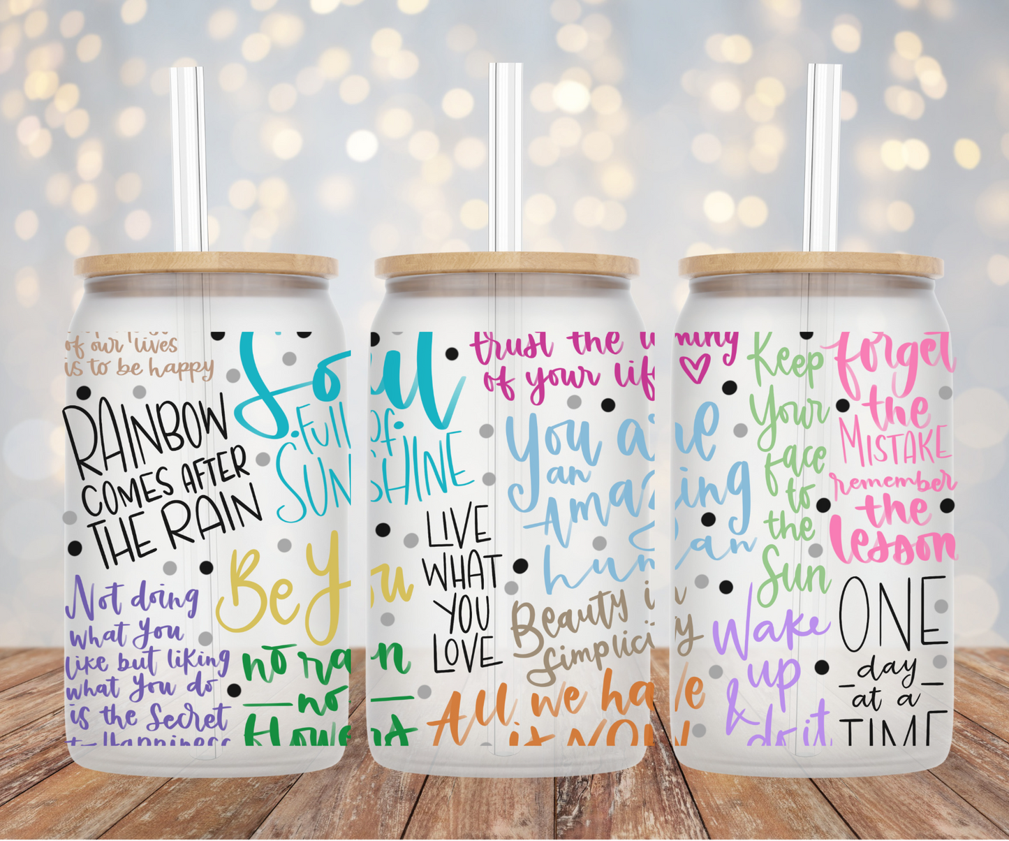Soul Inspirational Quotes UV DTF Wrap ONLY