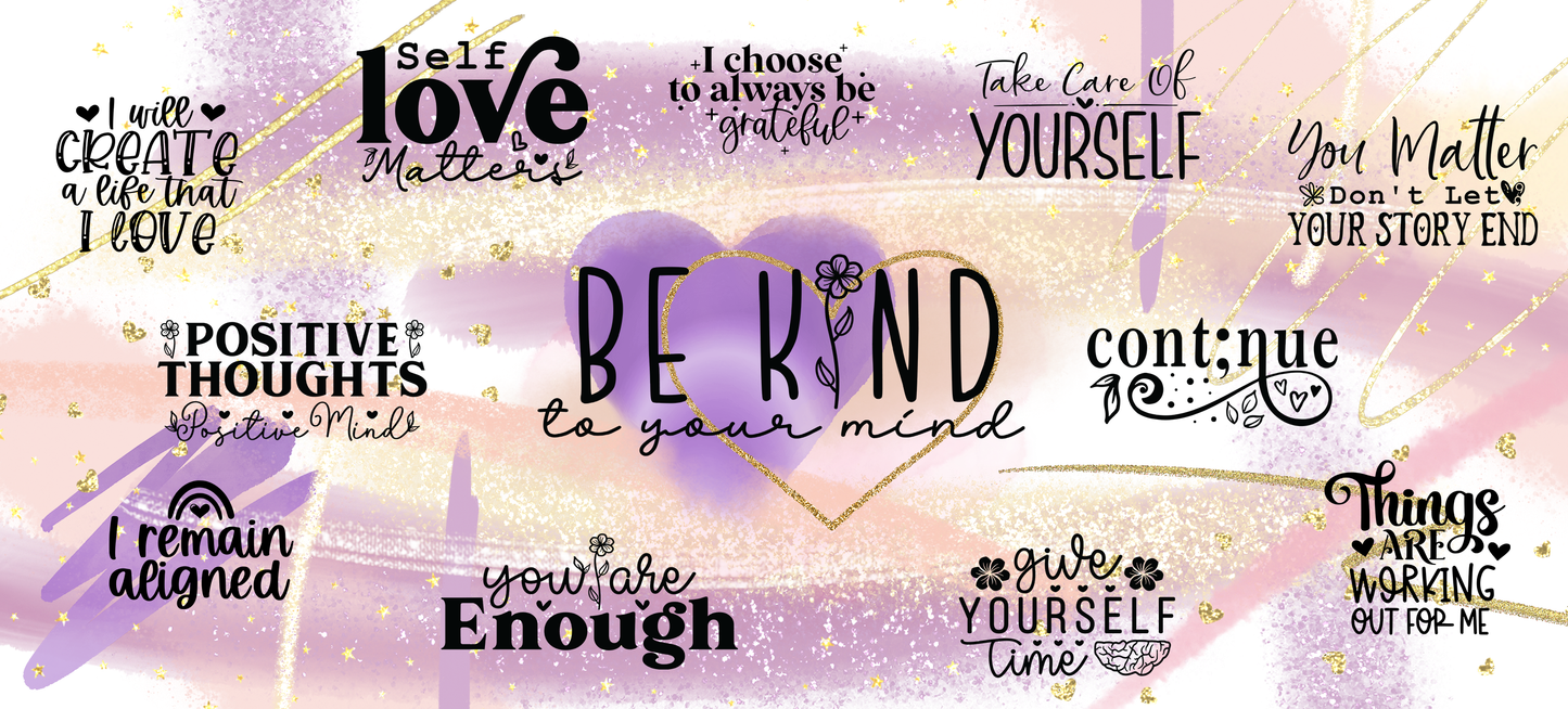 Be Kind UV DTF Wrap ONLY