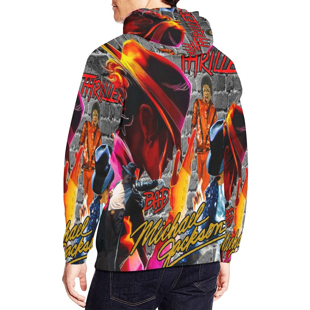 Michael Jackson Best Hits All Over Print Hoodie (USA Size)