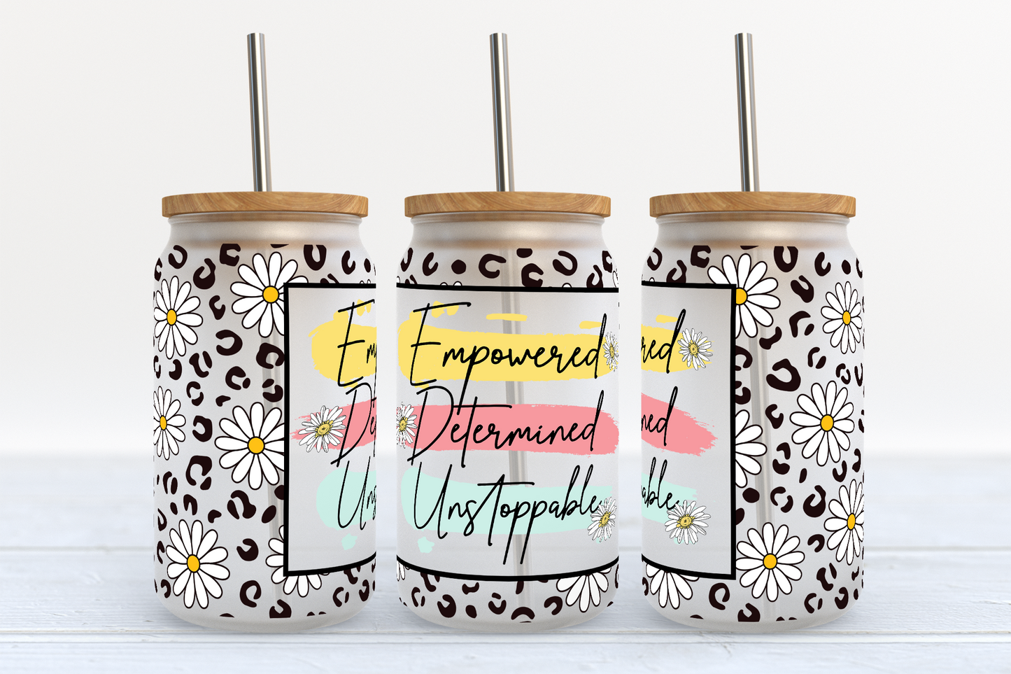 Empowered Determined Unstoppable UV DTF Wrap ONLY