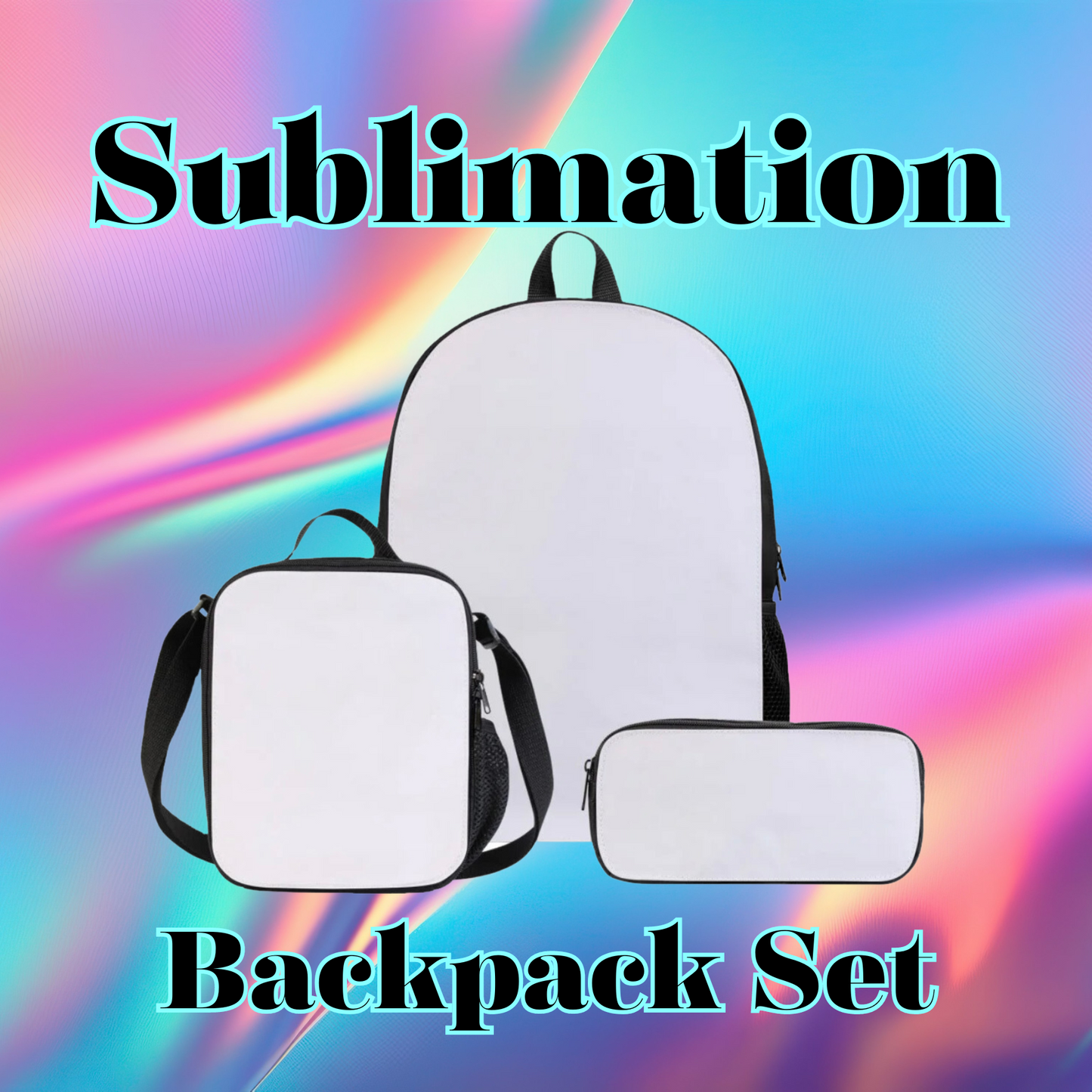 Sublimation Blank Backpack Set