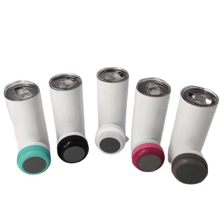 20oz Blank Sublimation Bluetooth Speaker Tumbler